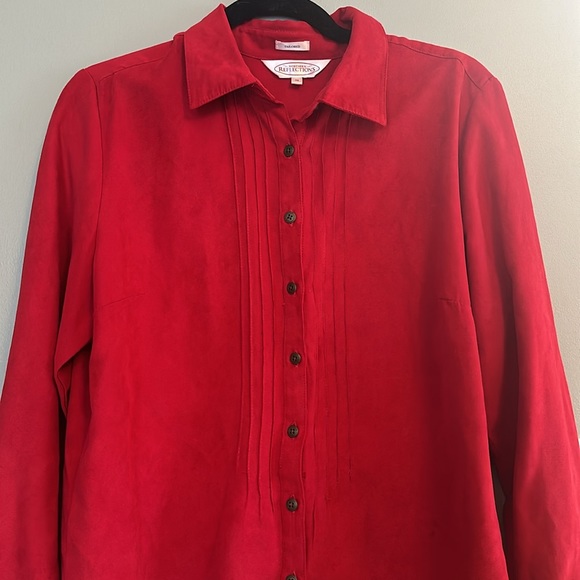 Northern Reflections Red Button-Shacket ❤️ - Picture 4 of 6